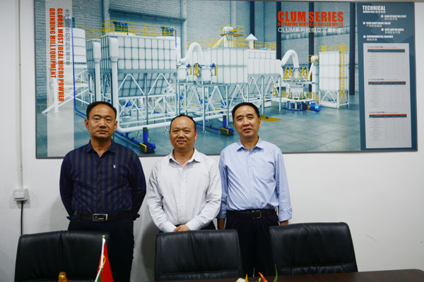 歡迎陜西省無機(jī)鹽協(xié)會會長蒞臨科利瑞克